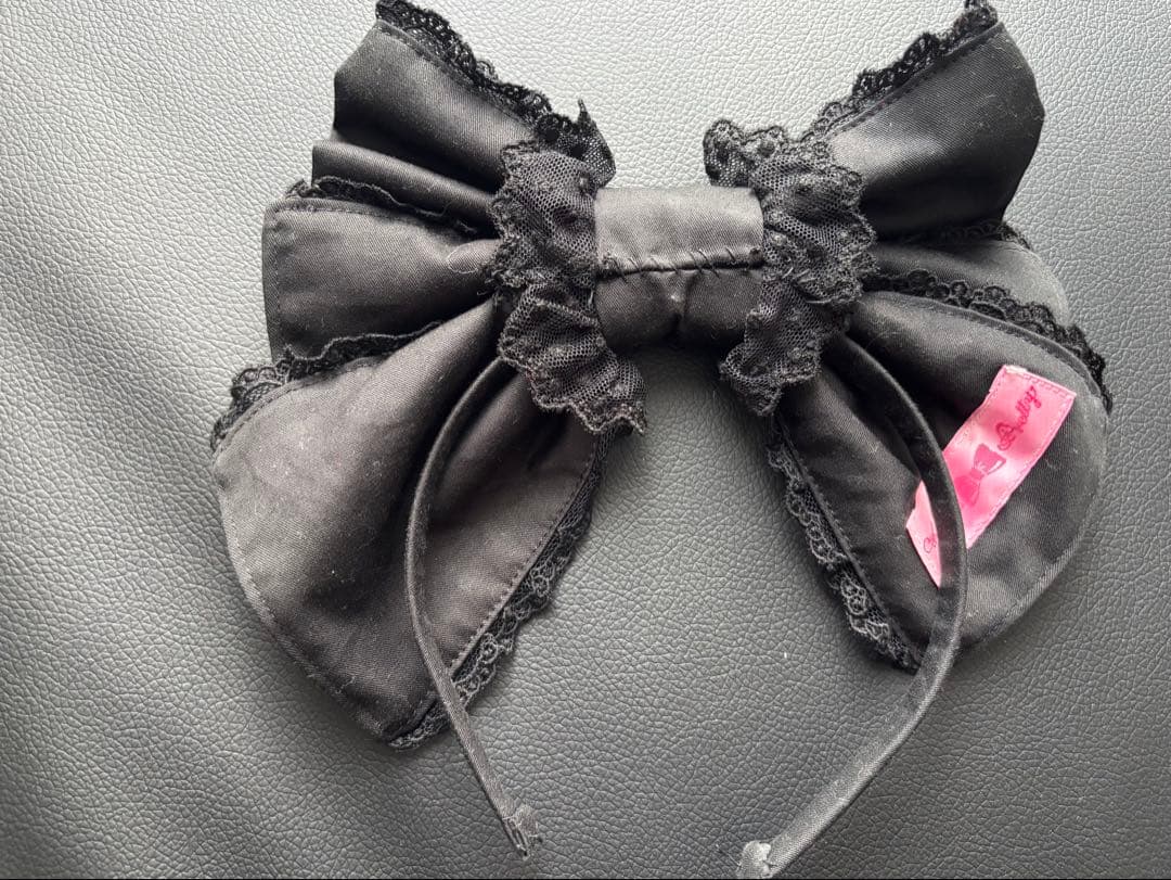 Angelic Pretty 黒いリボンカチューシャ