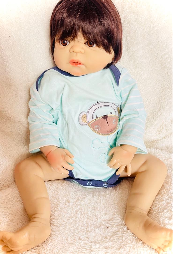 リボンドール.フルシリコン.男の子の赤ちゃん.