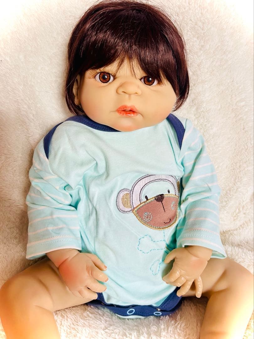 リボンドール.フルシリコン.男の子の赤ちゃん.