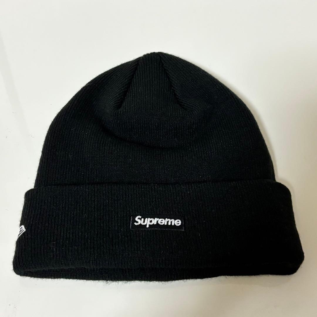 Supreme new era ブラックニット帽