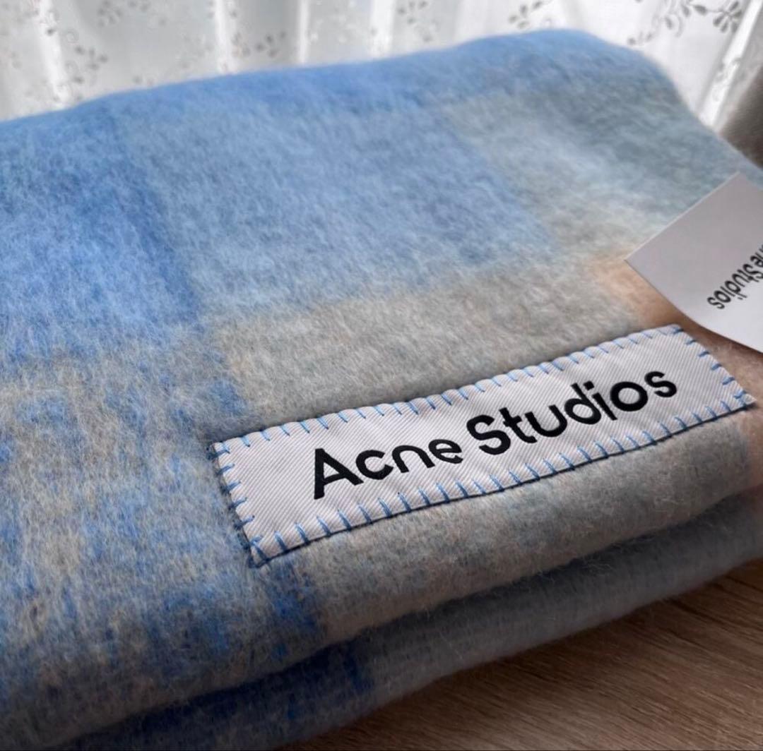 Acne Studios マフラー 青 アクネスタジオ