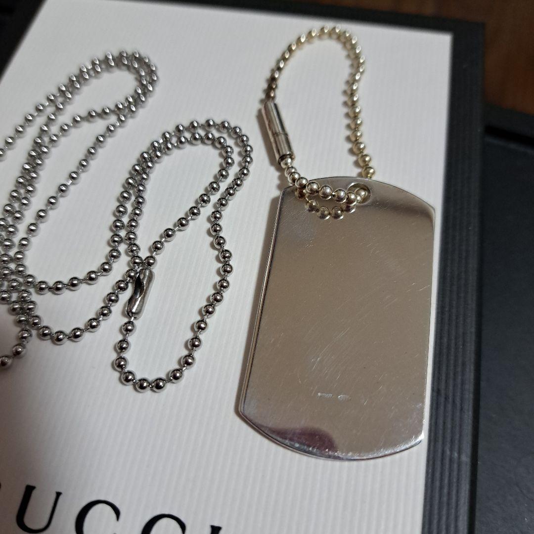 【シングルママ】正規品GUCCIドッグタグ 925　キーホルダー2Way
