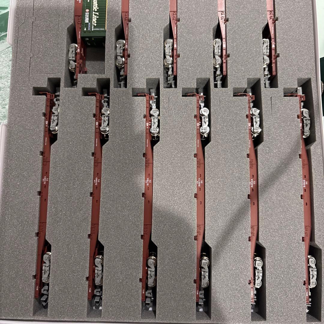 KATO 10-1317 コキ50000(グレー台車)コンテナ無積載11両セット