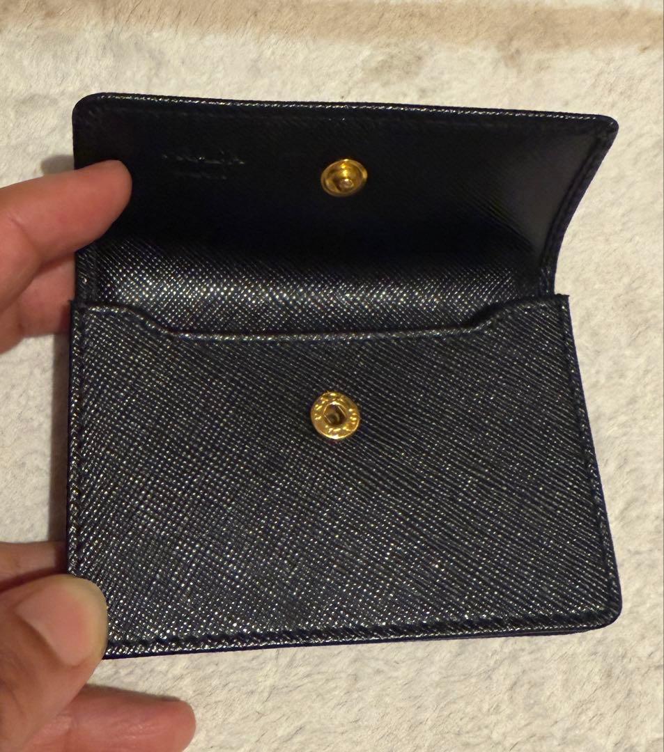 PRADA ブラック レザー 名刺入れ
