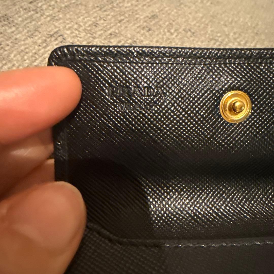 PRADA ブラック レザー 名刺入れ