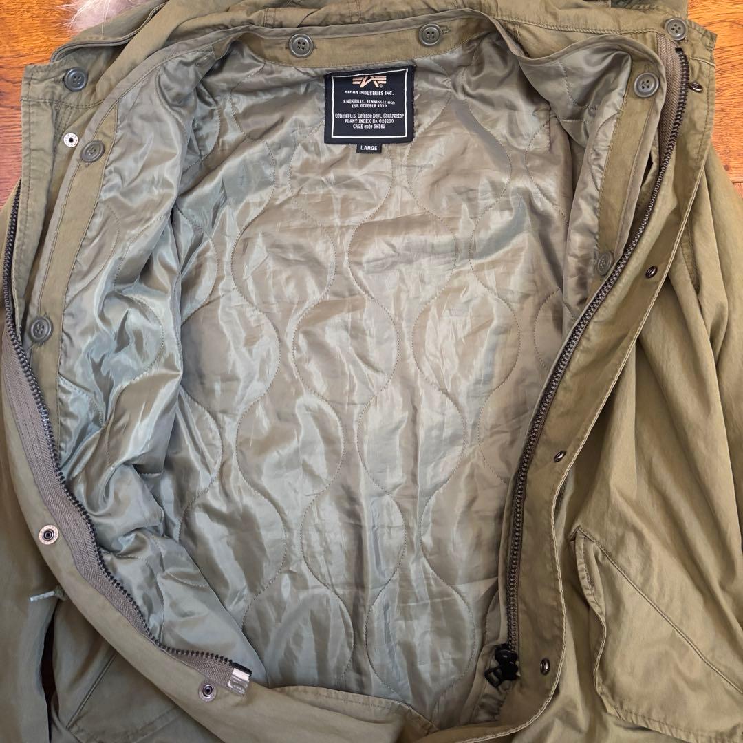 ALPHA INDUSTRIES M51 モッズコート ライナー付き