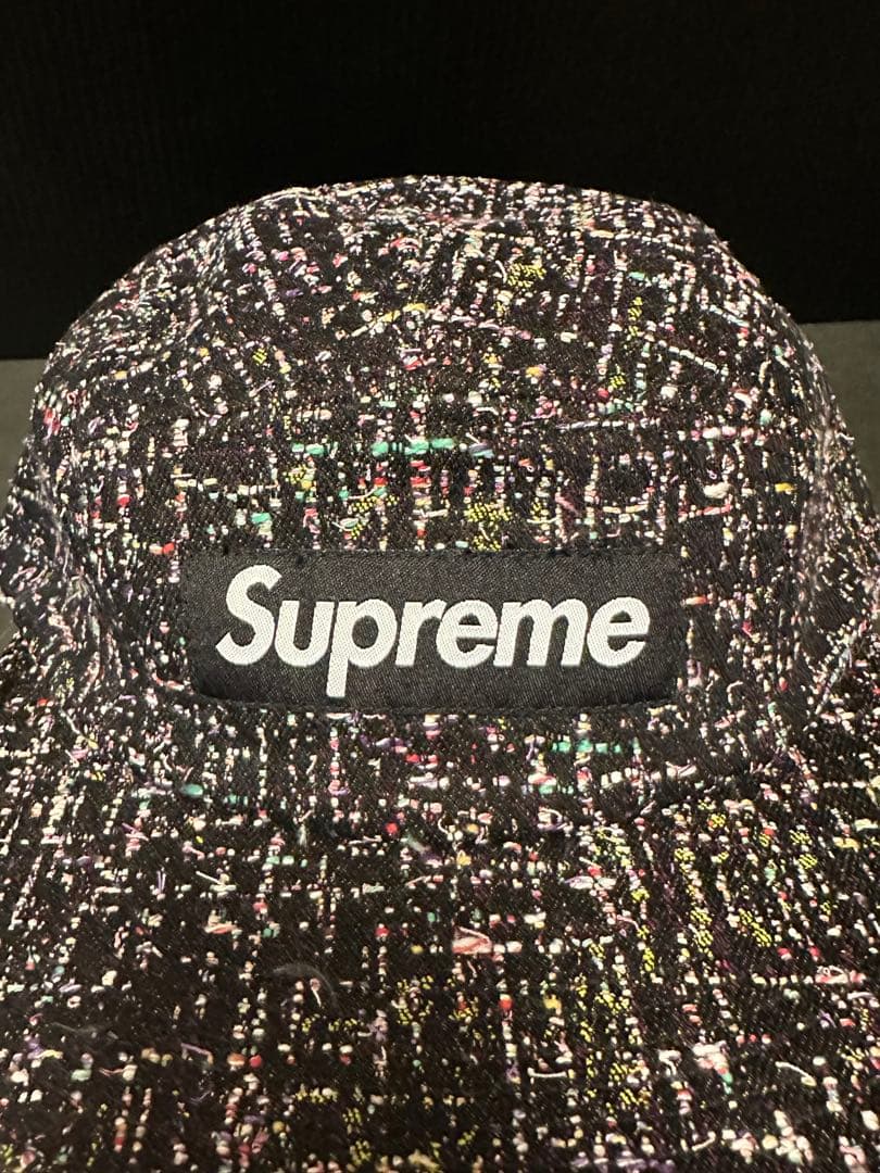 ★新品未使用　supreme Denim Bouclé Cap Black