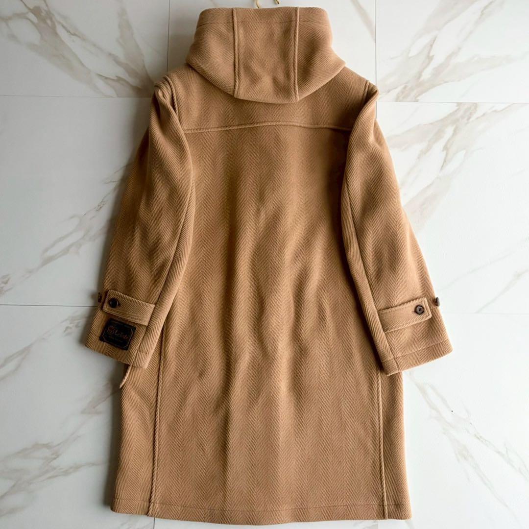美品◆オーシバル ヘリンボーン ダッフルコート キャメル Lサイズ