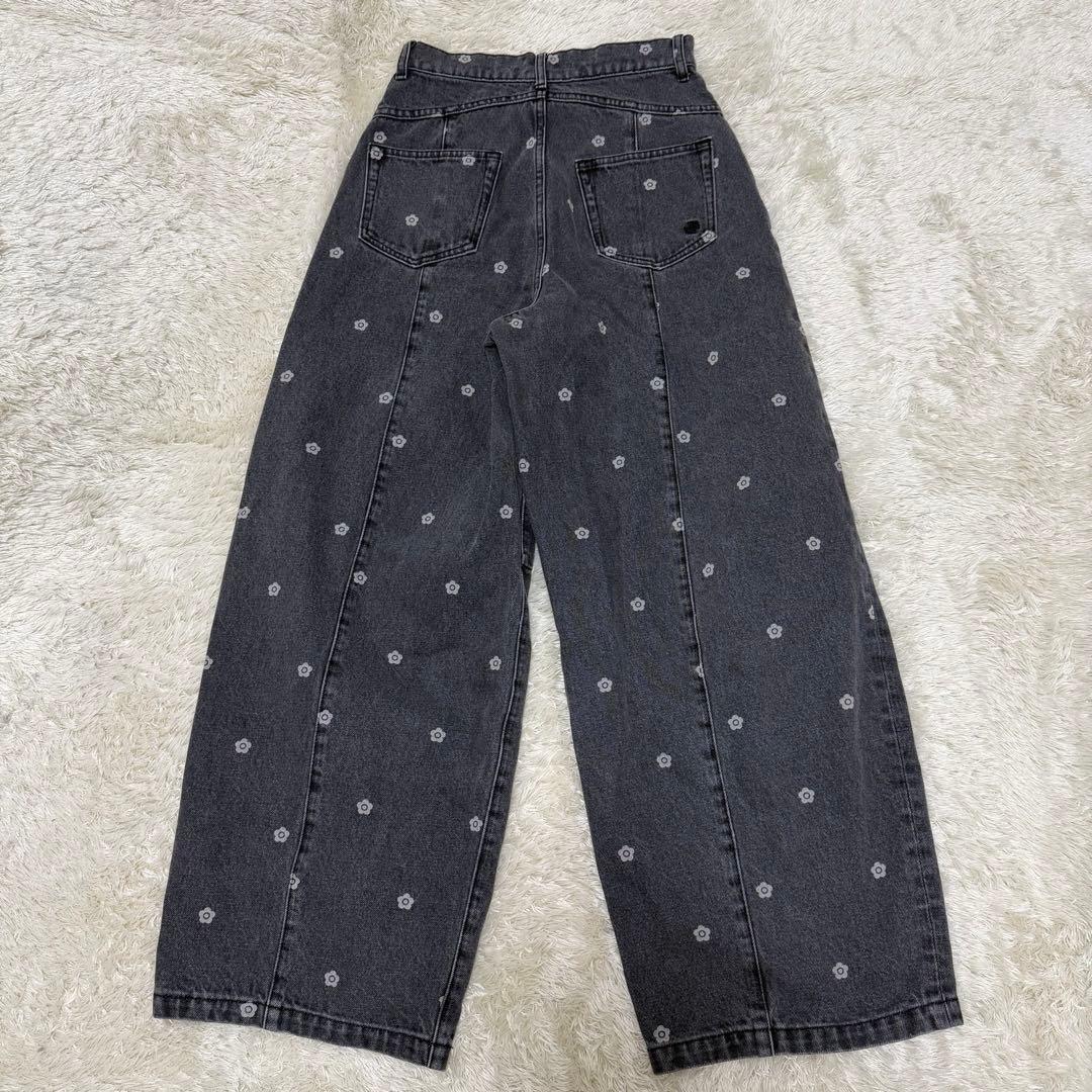 極美品✨LILY BROWN×MARY QUANTデイジー柄ワイドデニムパンツ