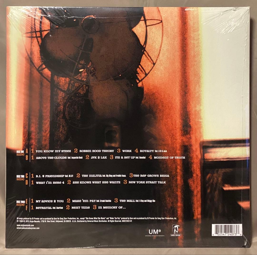 新品未開封 GANG STARR MOMENT OF TRUTH 3枚組レコード