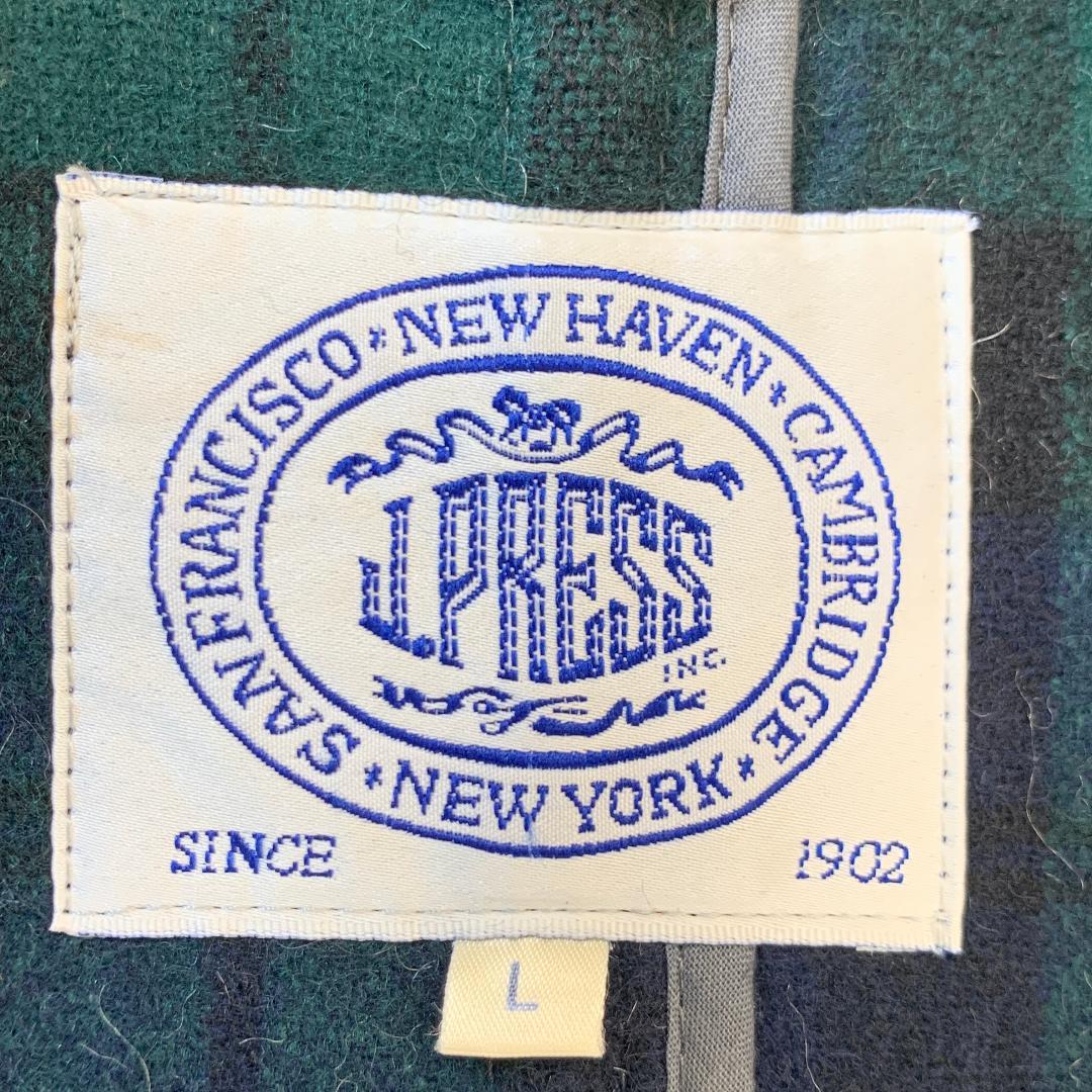 J.PRESS ジェイプレス ダッフルコート ロングコート ウール 裏地チェック
