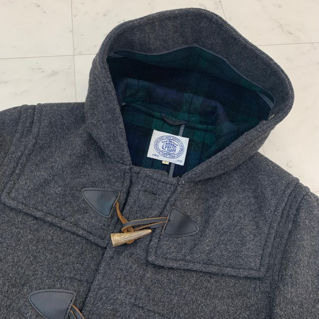 J.PRESS ジェイプレス ダッフルコート ロングコート ウール 裏地チェック