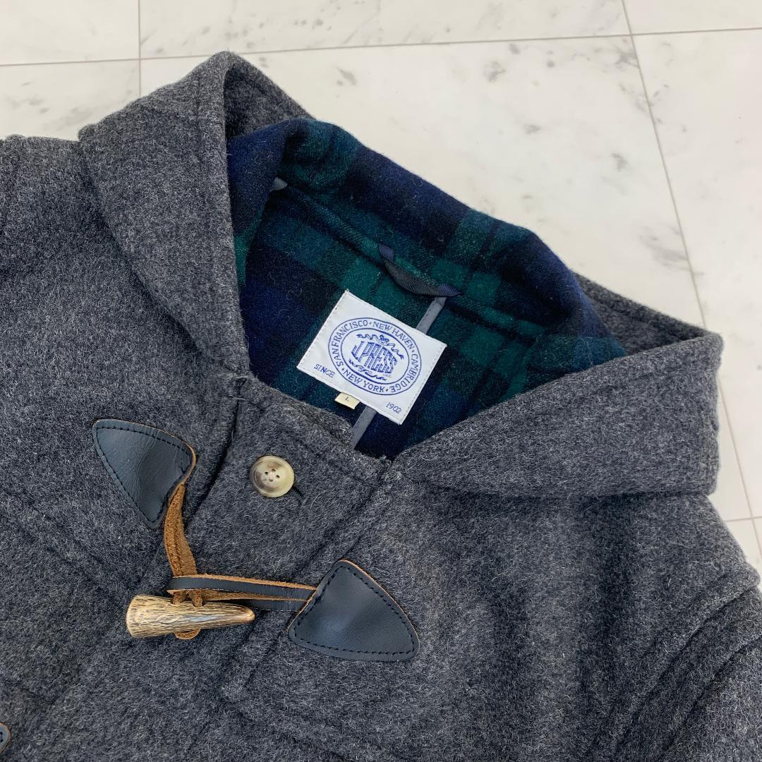 J.PRESS ジェイプレス ダッフルコート ロングコート ウール 裏地チェック