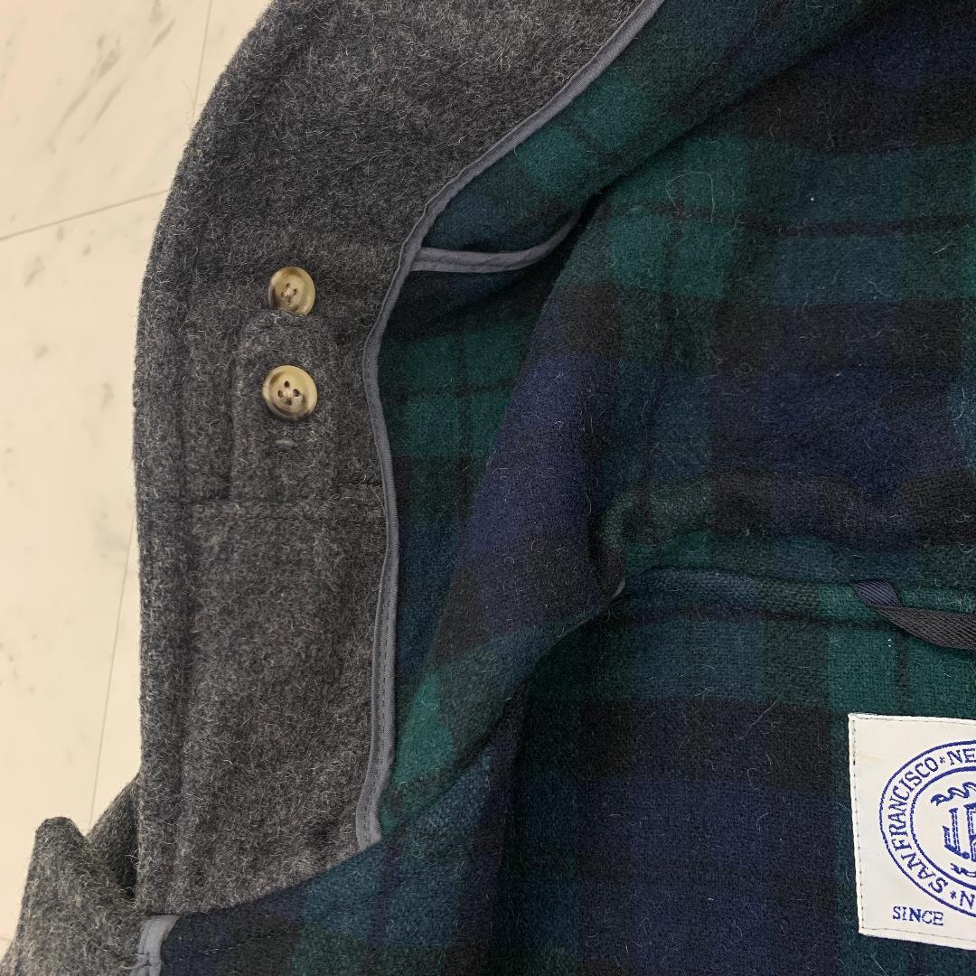 J.PRESS ジェイプレス ダッフルコート ロングコート ウール 裏地チェック