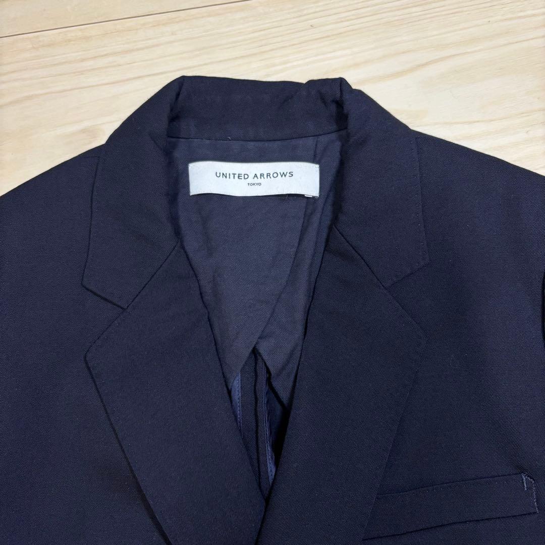 UNITED ARROWS テーラードジャケット 金ボタン 紺 38 紺ブレ