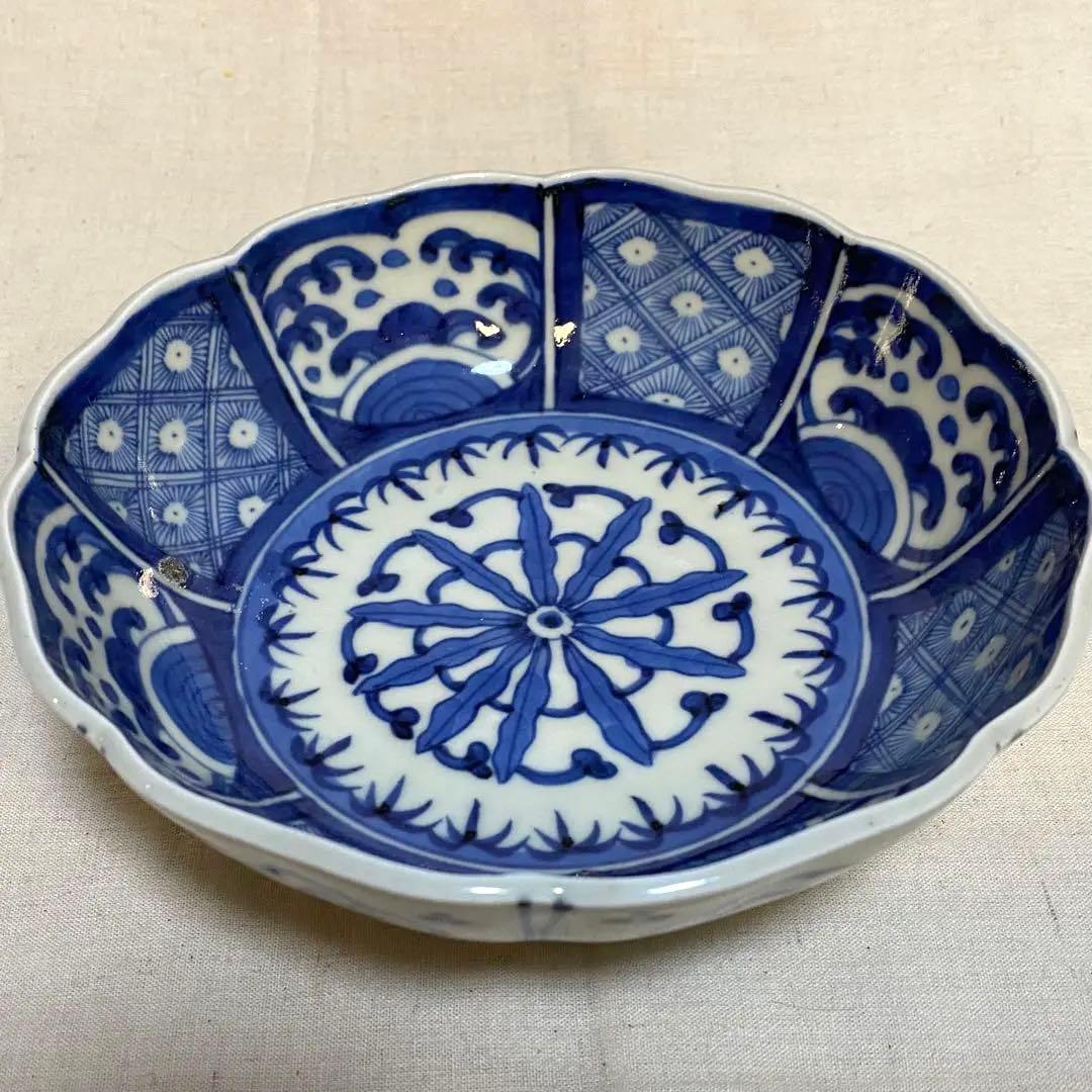 伊万里　古伊万里　鉢　小鉢　染付　花の図