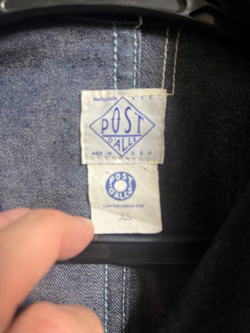 ポストオーバーオールズ　made in USA XS