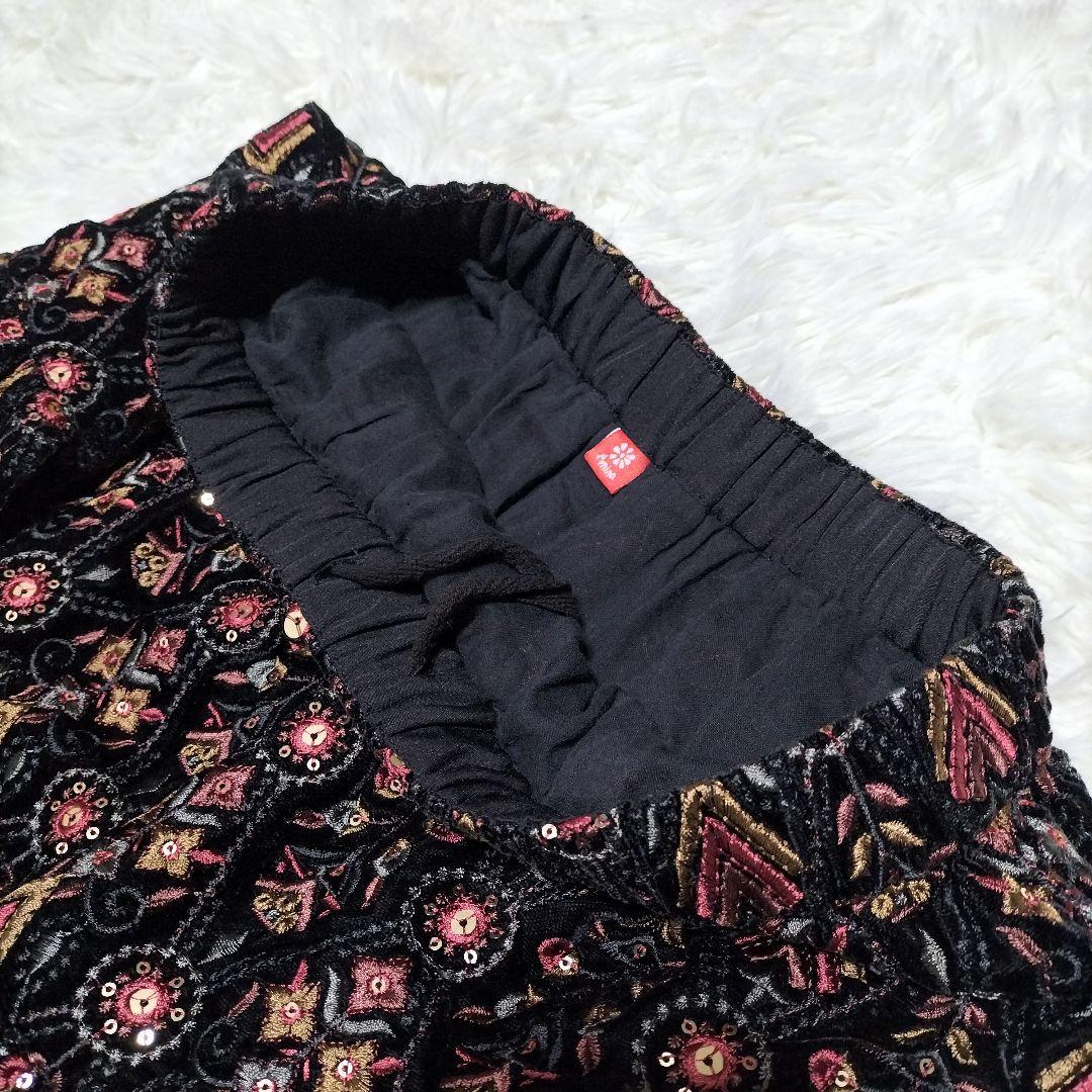 ✨完売品✨ Amina アミナ ベロア ティアード ロングスカート 希少 現行品