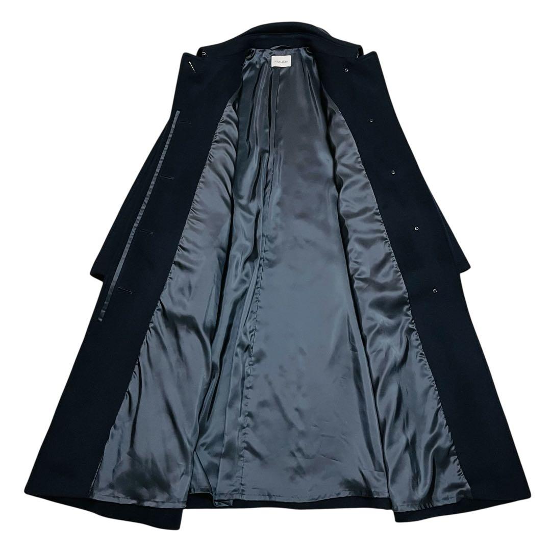 美品✨　steven alan ウールカシミヤテントロングコート ネイビー　S