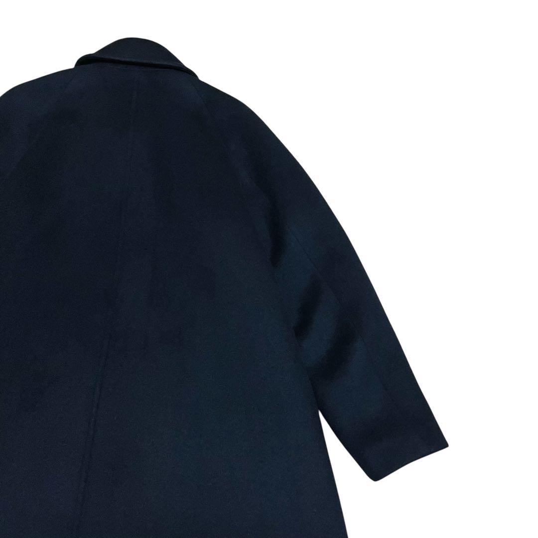 美品✨　steven alan ウールカシミヤテントロングコート ネイビー　S