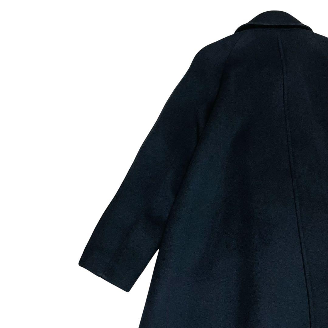 美品✨　steven alan ウールカシミヤテントロングコート ネイビー　S