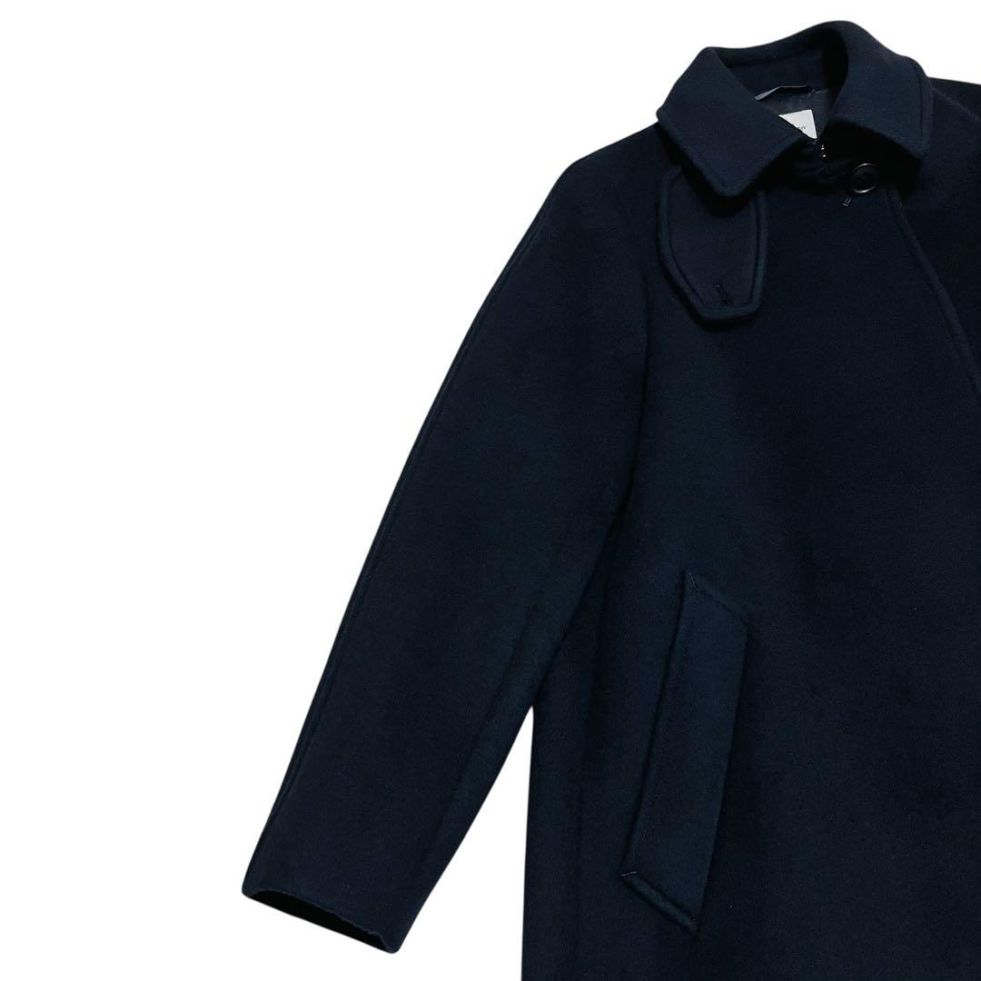 美品✨　steven alan ウールカシミヤテントロングコート ネイビー　S