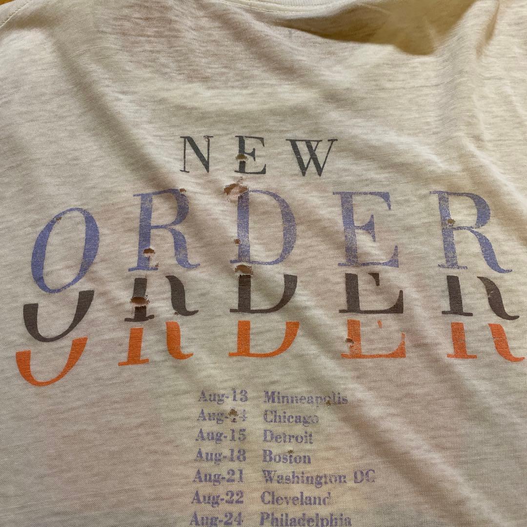 ジ*カ様 ●超貴重 new order ビンテージtシャツ 80s ユーロボディ