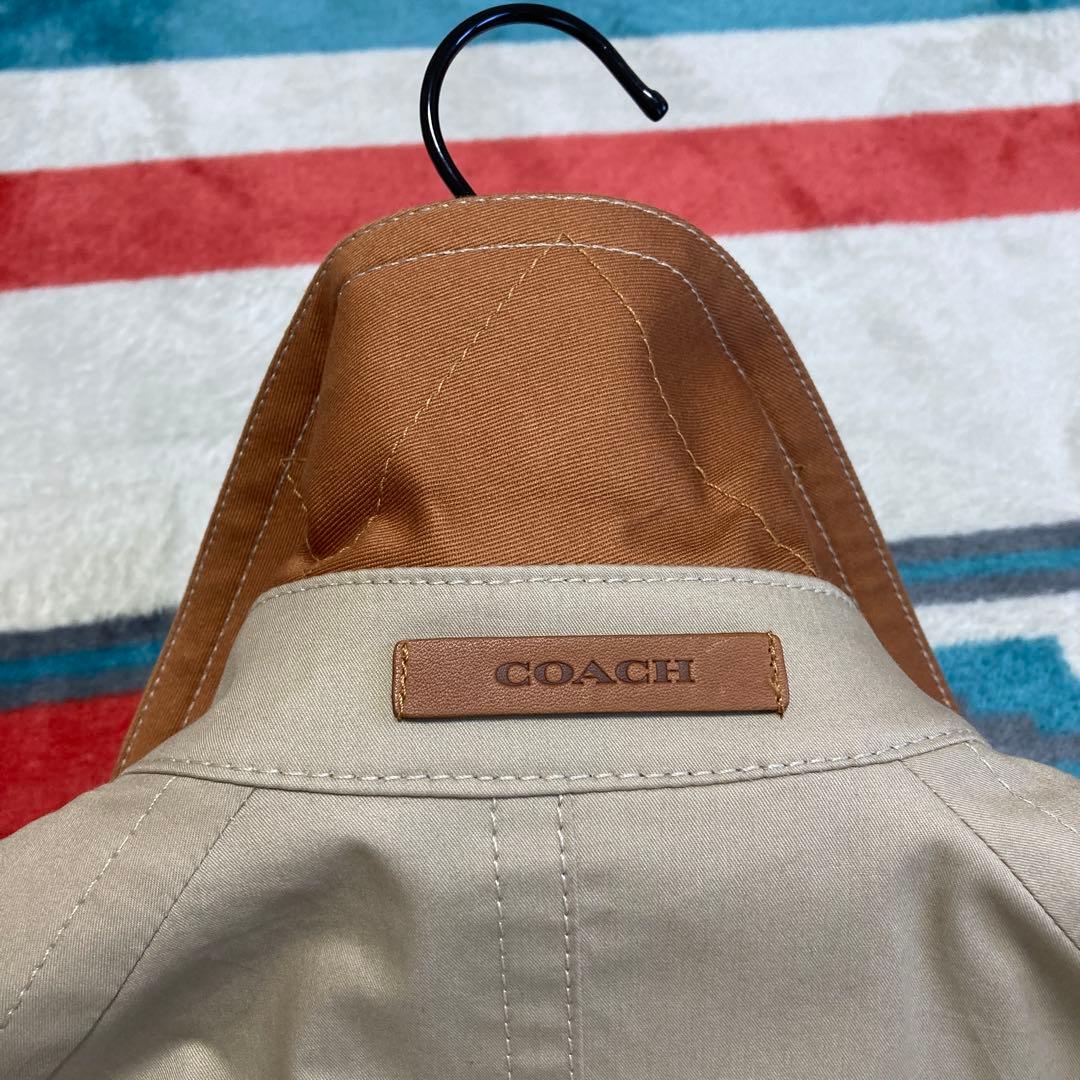 COACH ベージュ アイコンショートトレンチコート