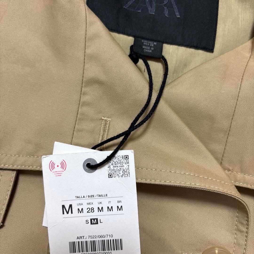 完売品⭐︎ZARA ショート丈ハイネックトレンチコートZWCOLLECTION M