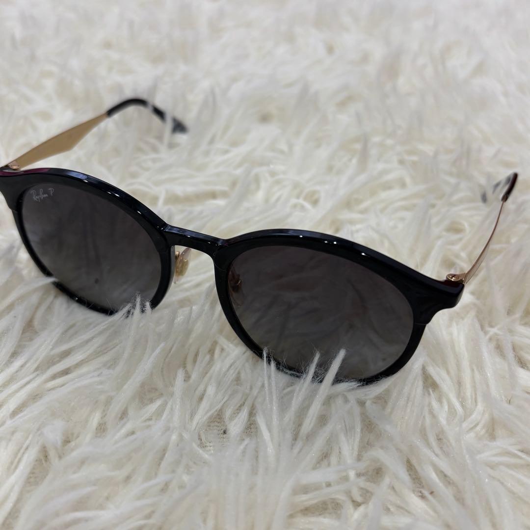 Ray-Ban ラウンドサングラス 偏光レンズ