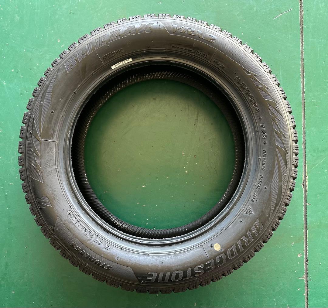 ナオ ブリヂストンBLIZZAK 155/65R14 VRX2 4本