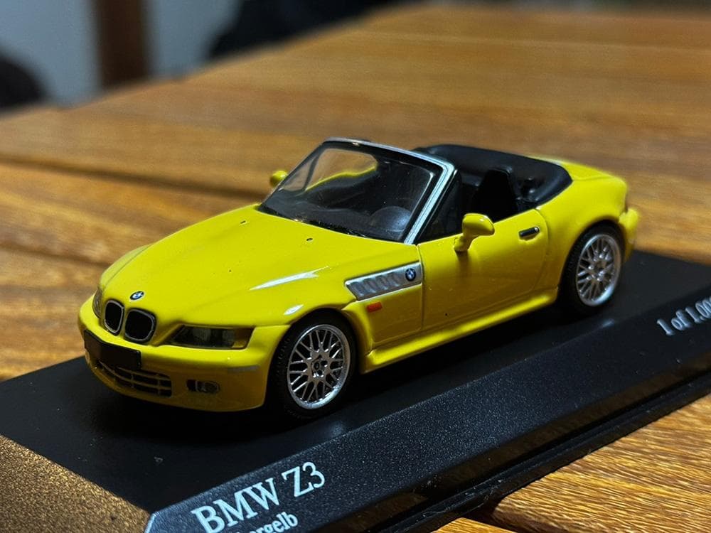 ミニチャンプス  Z3 イエロー 1/43 限定1008台
