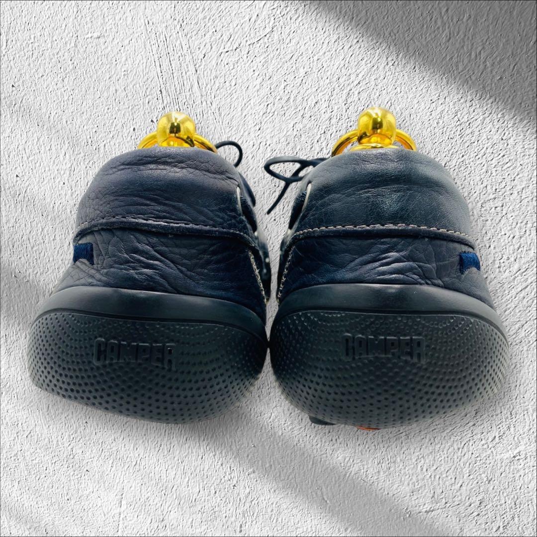 CAMPER デッキシューズ モカシン シボ革 27.5cm