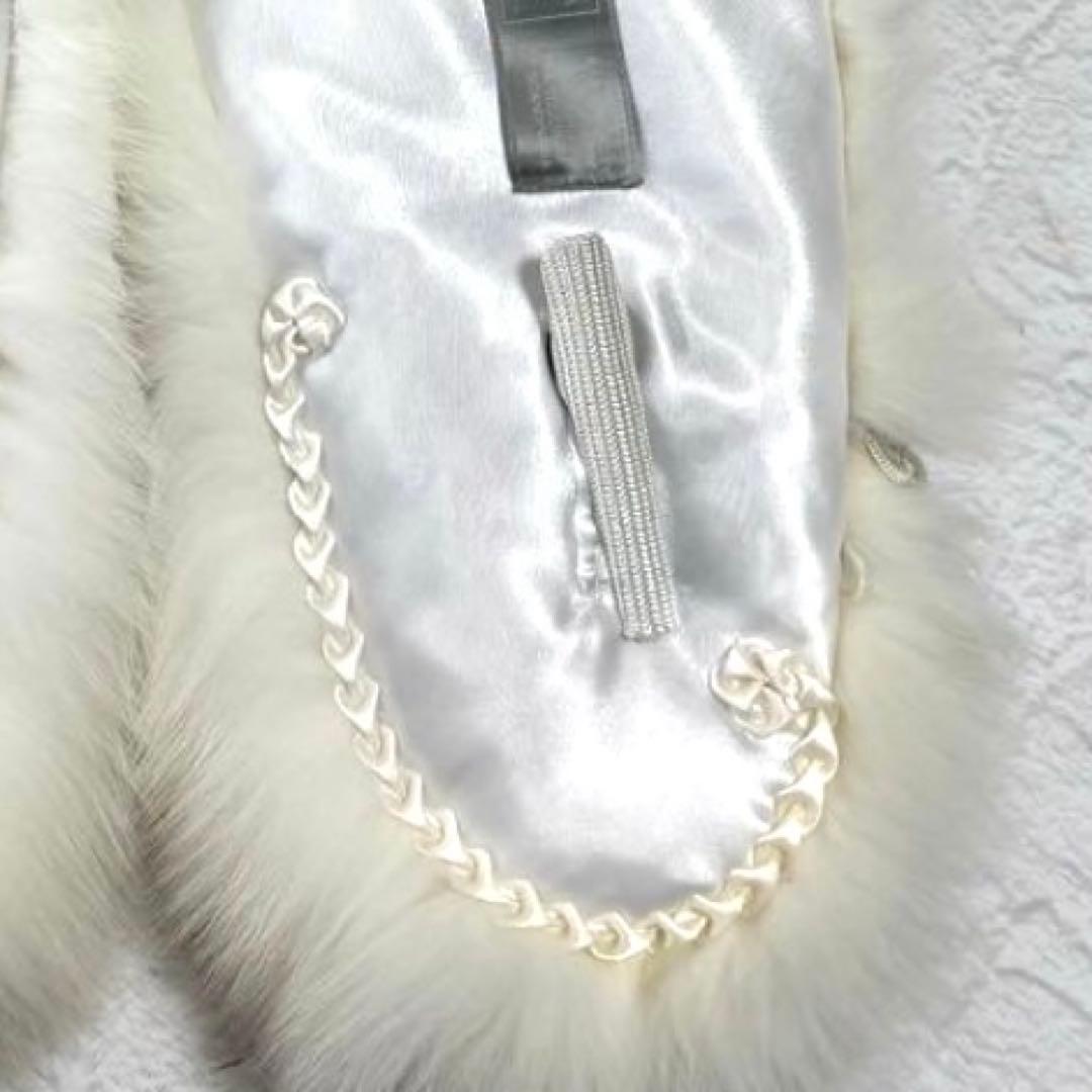 【1度着用のみ/美品】サガフォックス ファー ショール ホワイト 成人式 高級