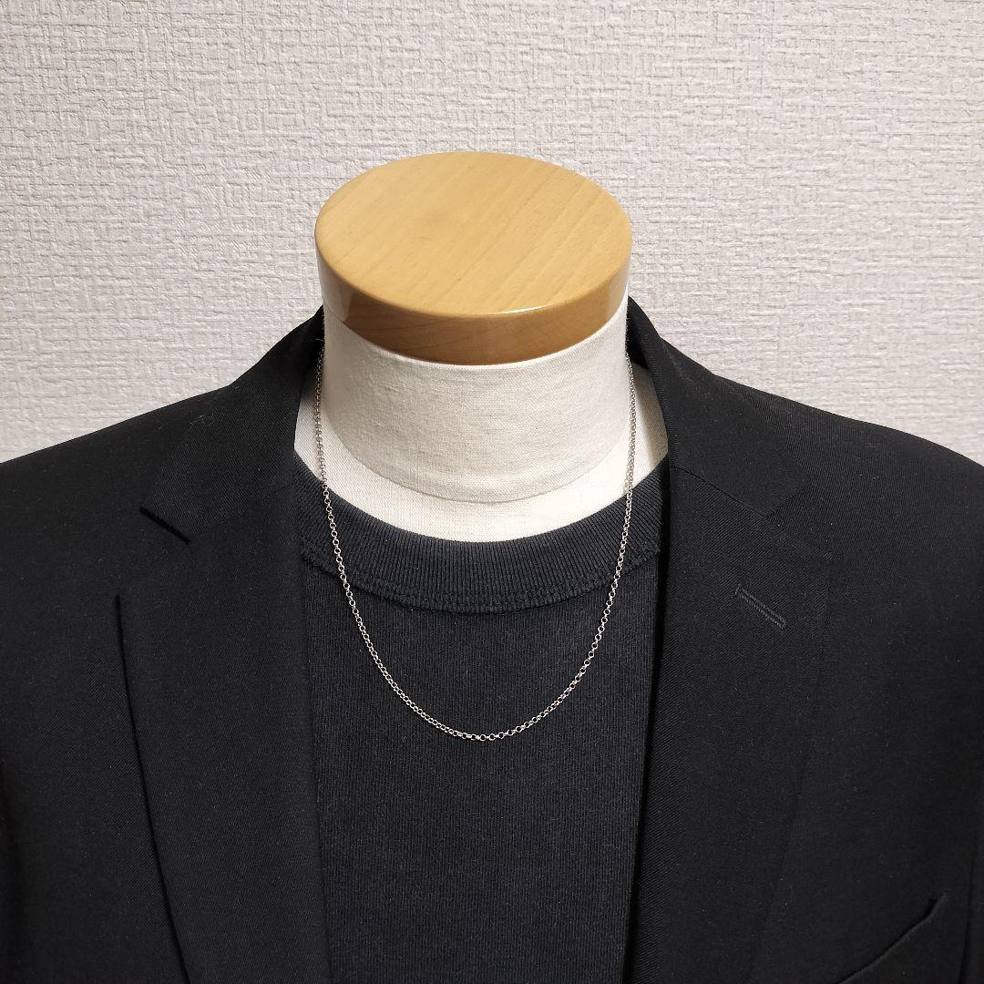グッチ ブラック チェーン ネックレス 50cm シルバー925