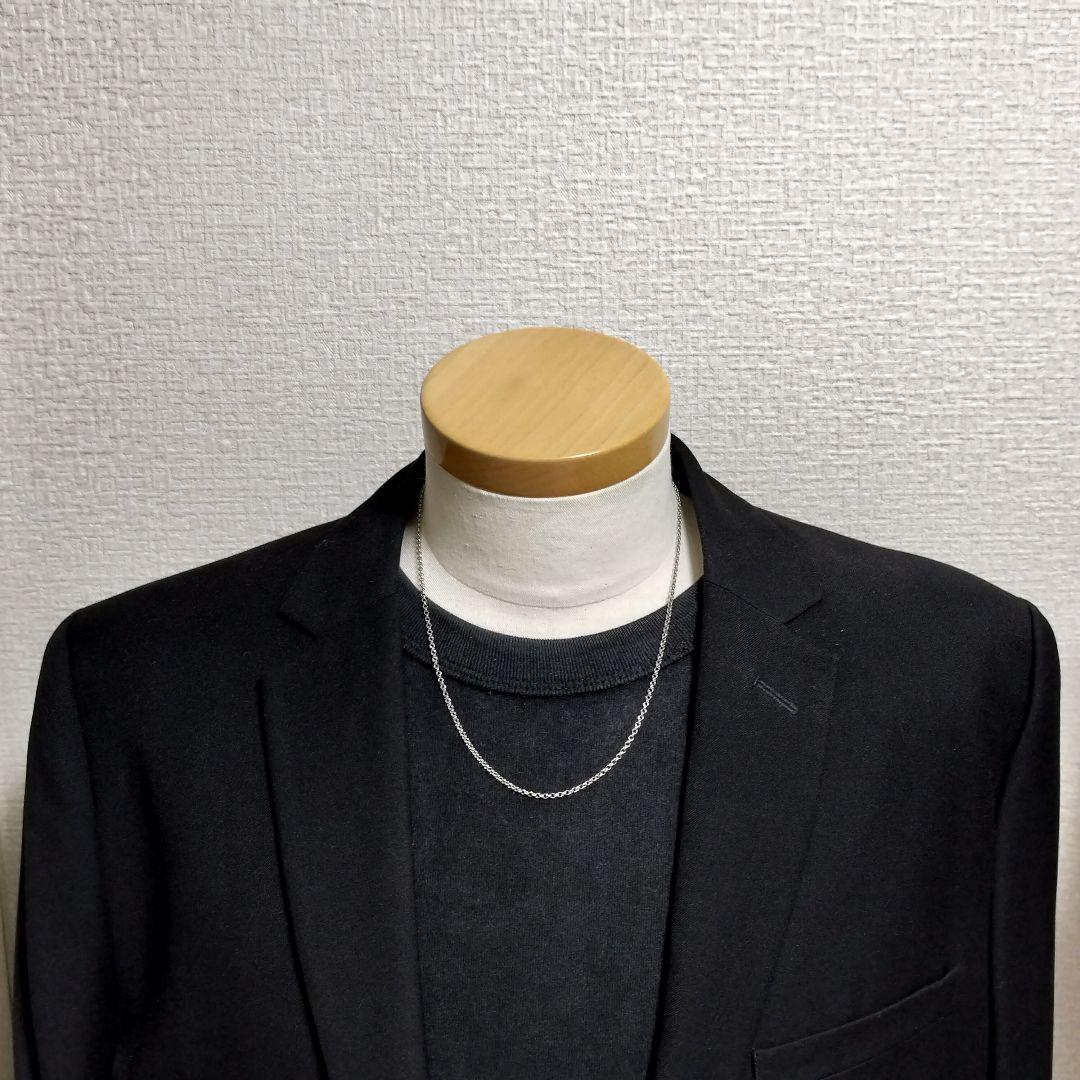 グッチ ブラック チェーン ネックレス 50cm シルバー925