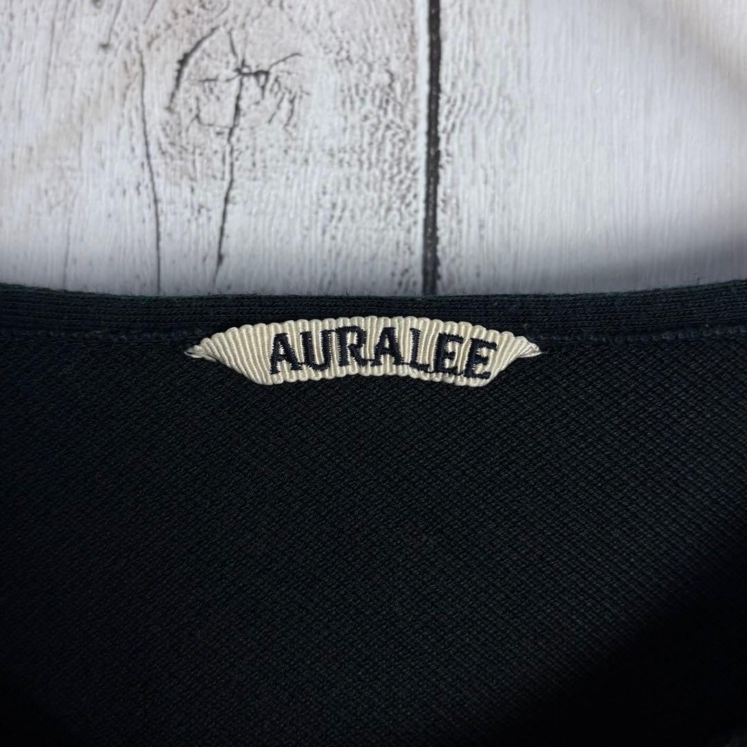 【サイズ5】オーラリー AURALEE ヘンリーネックTシャツ ブラック 人気色