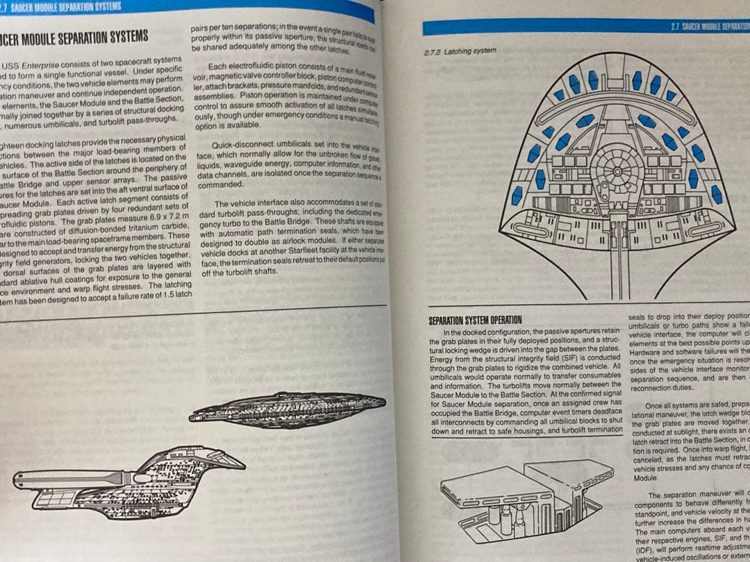 洋書Star Trek Technical Manual エンタープライズD
