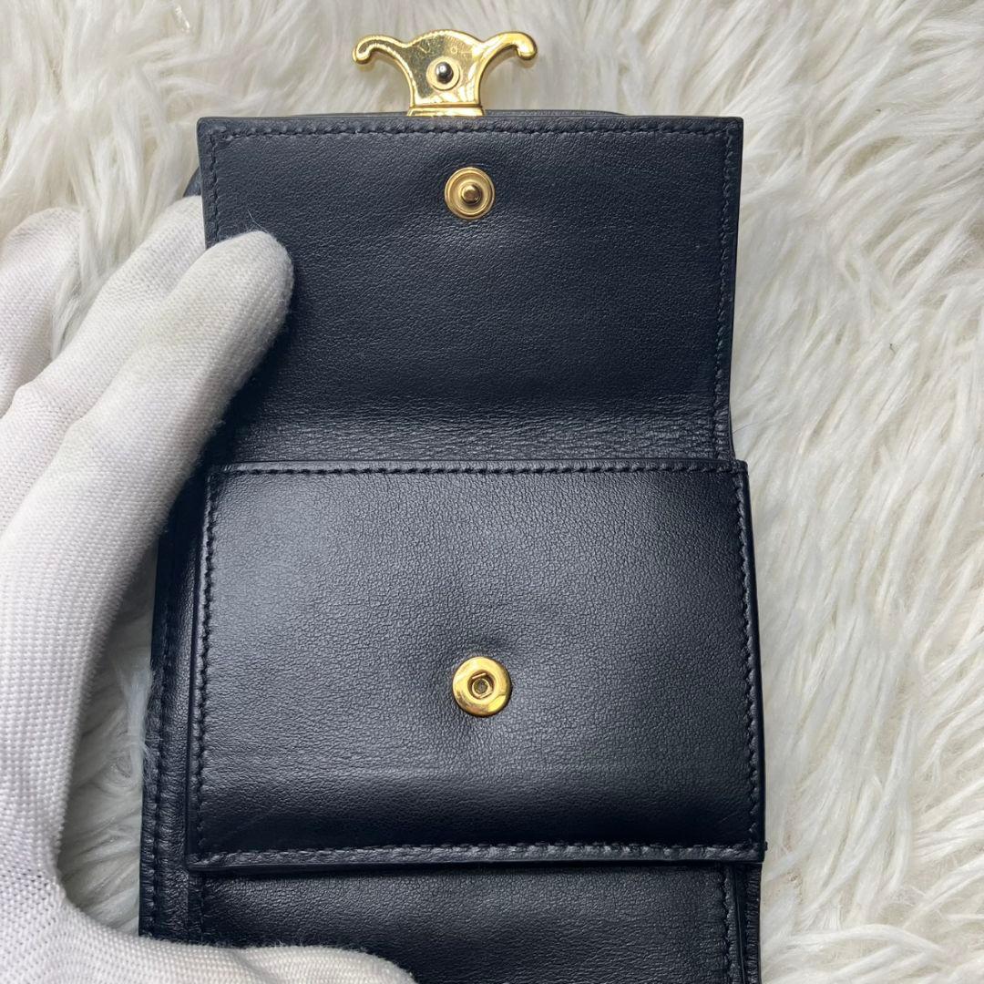 極美品✨ セリーヌ 折り財布 トリオンフ フラップ スモールウォレット