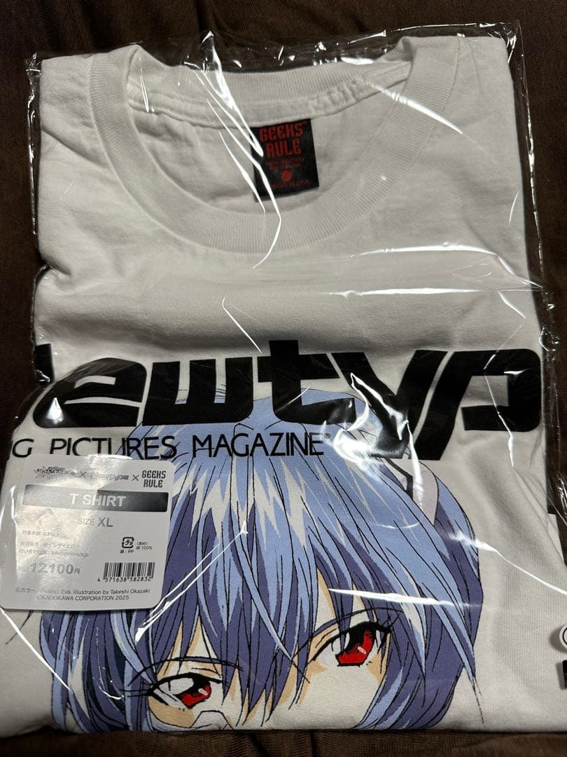 GEEKS RULE エヴァンゲリオン Newtype 綾波レイ シャツ XL