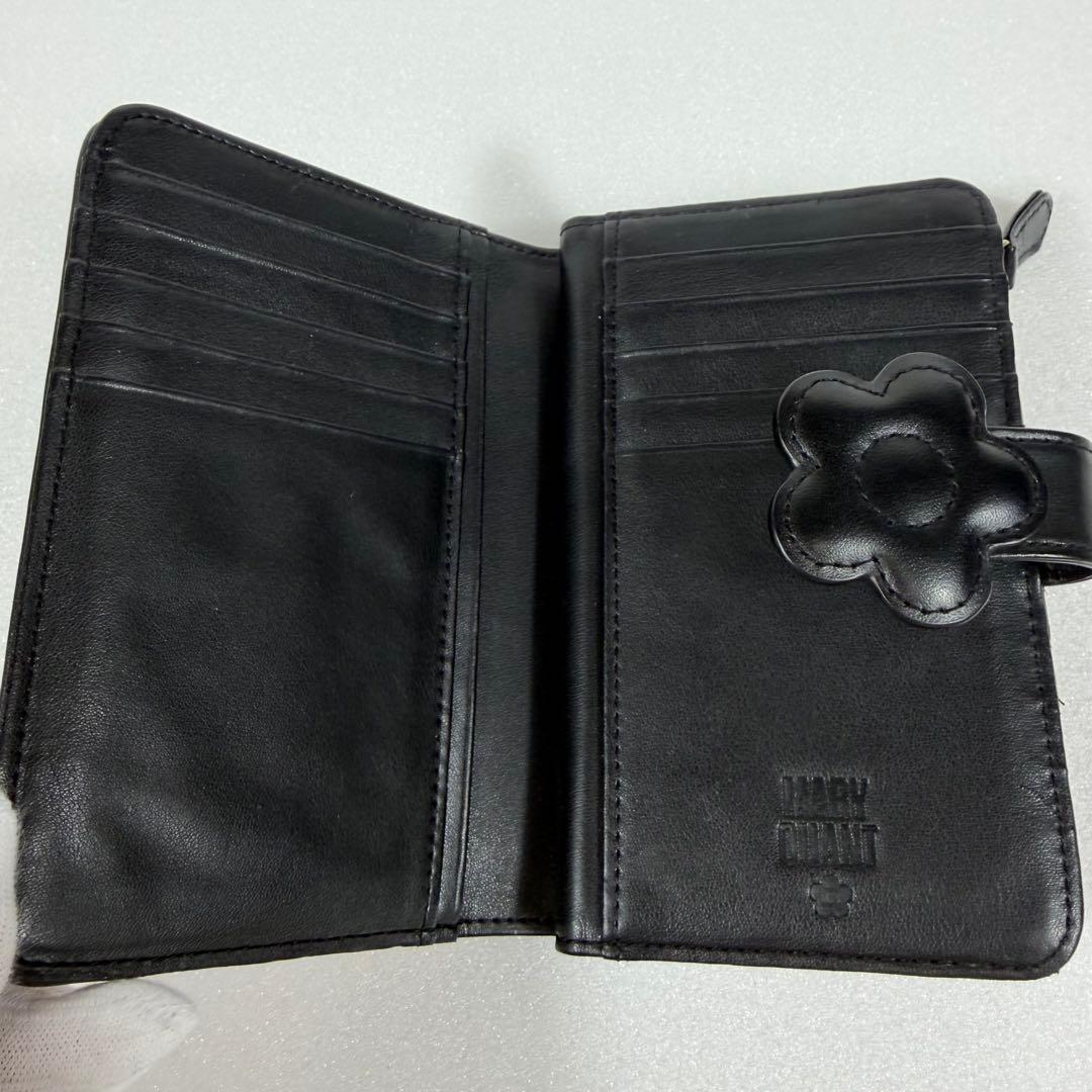 極美品 マリークワント デイジーパッチスナップ 二つ折り財布 保存袋付き