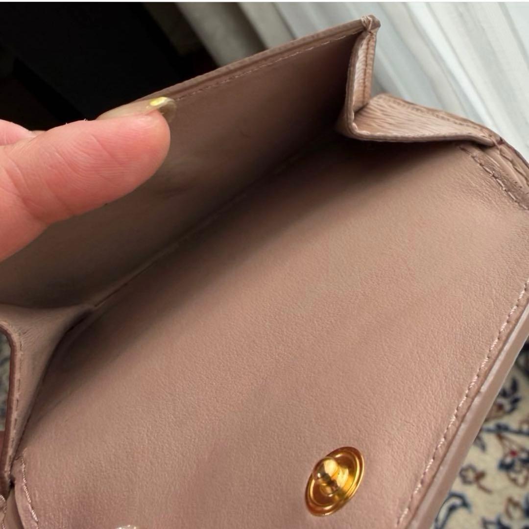 PRADA ヴィッテロムーブ ピンク　ベージュ　財布
