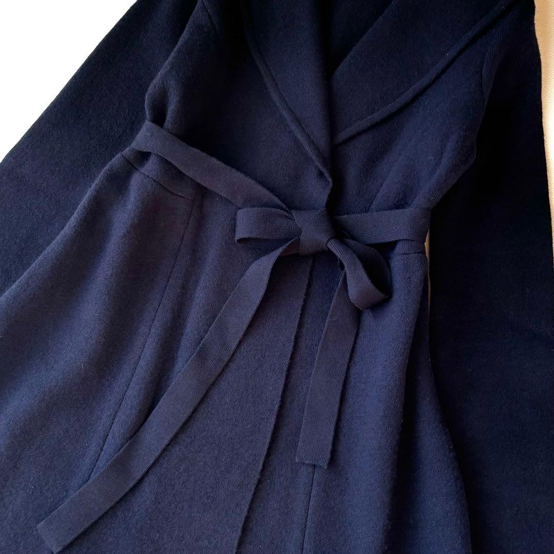 タグ付き✨TOCCA ANYTIMEニットガウンコート ショールカラー　ベルト