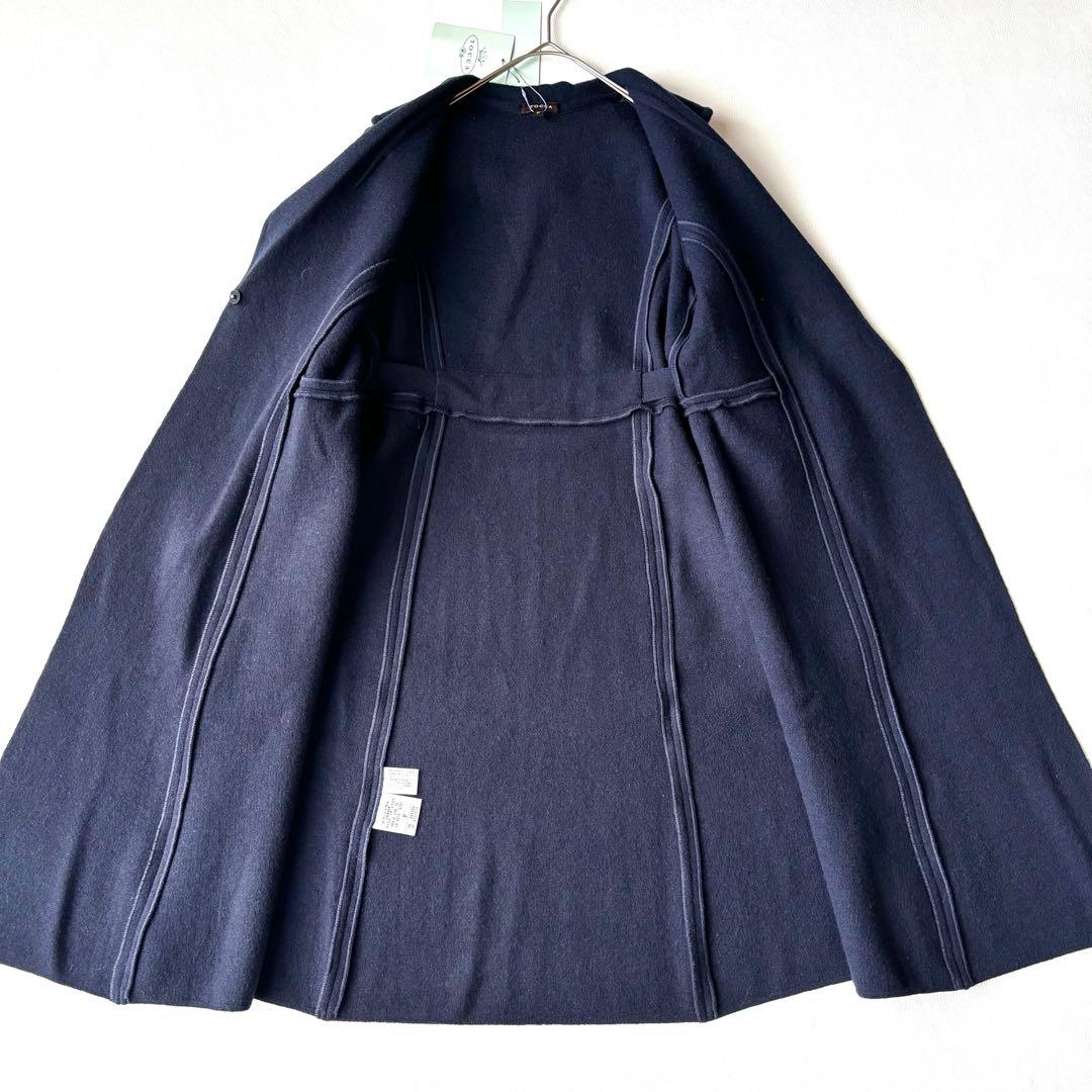 タグ付き✨TOCCA ANYTIMEニットガウンコート ショールカラー　ベルト