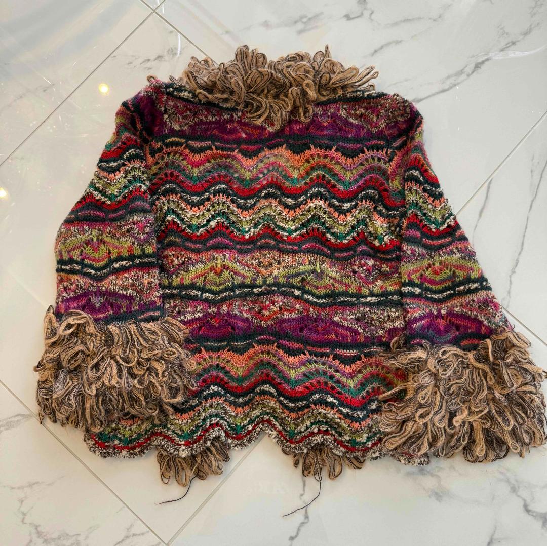 MISSONI フリンジ付きニットジャケット