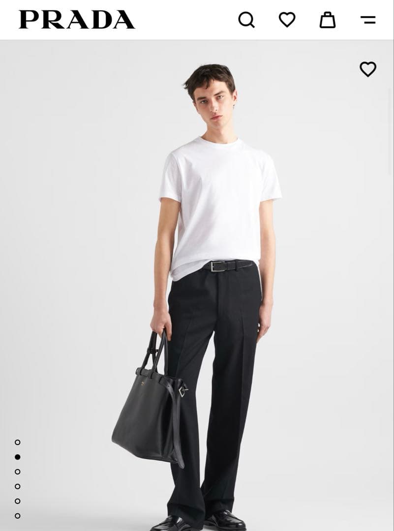 新品！PRADA 3パックTシャツ　Vネック　ホワイト