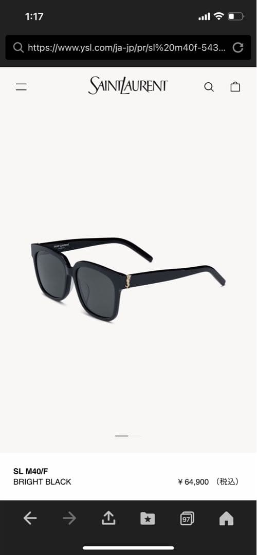 SAINT LAURENT サングラス　SL M40/F