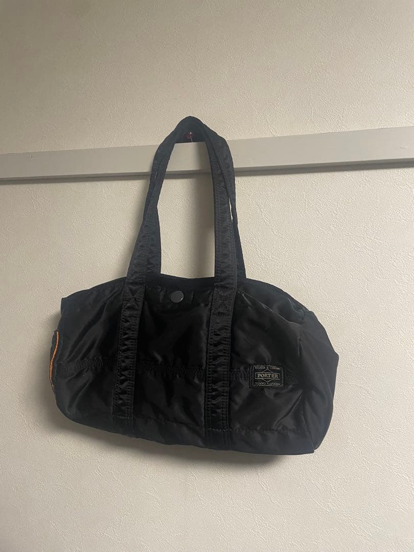 PORTER ミニボストンバッグ ブラック　タンカー