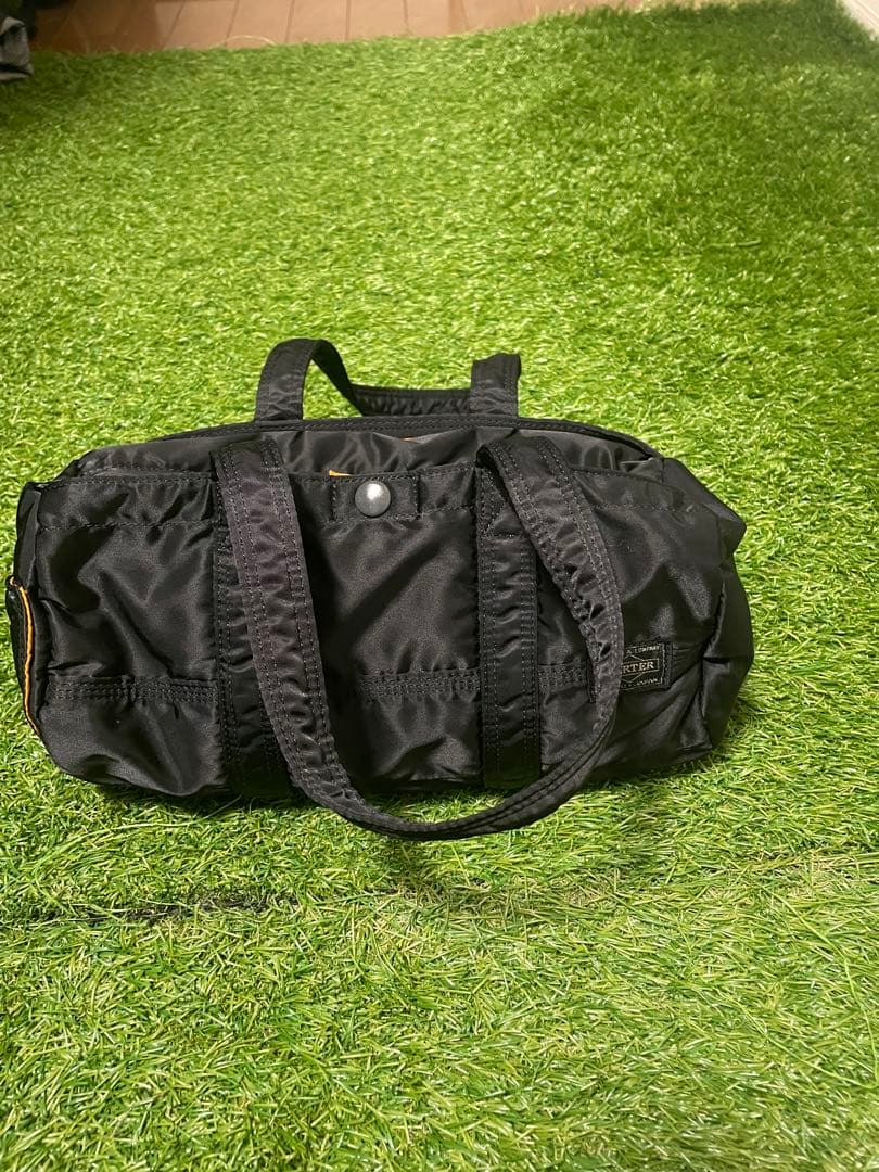 PORTER ミニボストンバッグ ブラック　タンカー