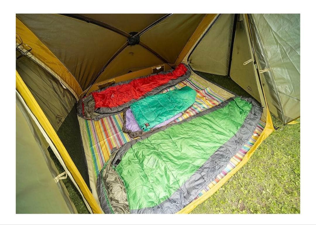 値下げしました！i campラクバイン 簡単設営テント　グランドシートポール付